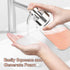 BabyElf Clear Glass Foaming Soap Dispenser with Rust-Proof Stainless Steel Pump, Refillable Liquid Wide Opening Hand Soap Dispenser for Bathroom &...