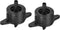 100 Pack Irrigation Drip Emitters - Garden Lawn Pressure Compensating Dripper Constant Flow Apply to Watering System (34x23.5mm Black)...