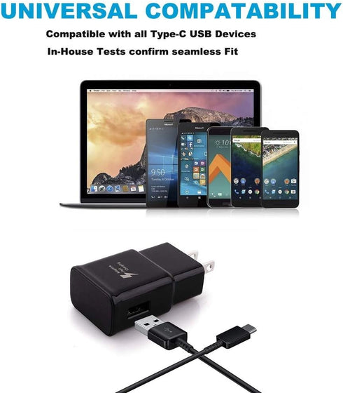 Samsung Adaptive Fast Charger Compatible Samsung Galaxy S9 S9 Plus S8 S8 Edge S10 S20 A50 A51 A71 A20 A21 A20e A10e A11S Note 8 Note 9, Wall Charg...