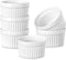 MALACASA Ramekins 4 oz Oven Safe, Porcelain Creme Brulee Ramekins Pudding Custard Cups Small Ceramic Souffle Dishes Ramakan Ramiken Ramicans Bakin...