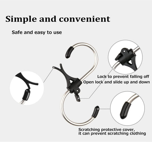 S Hooks Stainless Steel Heavy Duty S Hooks Anti Drop for Kitchen,Work Shop,Bathroom,Garden,Wardrobe,Office,Perfect Rack Hooks,Small,12Pieces...
