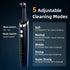 Electric Tooth Polisher, Multifunctional Replacement Head Teeth Cleaning Kit for Fighting Tooth Smoke and Tea Stains, USB Charging, Waterproof (Bl...