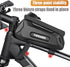 Bike Phone Holder Bike Frame Bag Bike Phone Holder Bag Touchscreen Bike Bag Phone Mount Bag Bike Cell Phone Bag for Men Compatible Phone Under 7.2...
