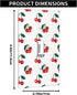 Cherry Single Toggle Light Switch Cover Cute Fruits Pattern Red Cherries with Green Leaf Wall Plate Standard 1 Gang Toggle Plug Cover 4.5"x 2.76" ...