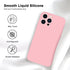 Case for iPhone 15 Pro Max Pink, Soft Liquid Silicone Case Compatible with iPhone 15promax, Gel Rubber Full-Body Protective Phone Case 6.7 inch, C...
