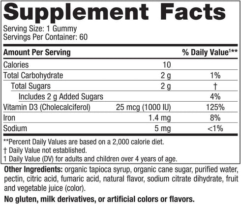 Nordic Naturals Vitamin D3 Gummies, Wild Berry - 60 Gummies - 1000 IU Vitamin D3 - Great Taste - Healthy Bones, Mood & Immune System Function - No...