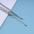 Punk Cuban Link Chain Necklace Crescent Choker Necklace Open Moon Buckle Choker Necklace Silver Chunky Chain Necklace Rivet spike Pendant Necklace...