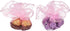 50Pcs 9.8 Inch Round Organza Bags Drawstring, Sheer Tulle Circles Jewelry Candy Pouch Baby Shower Wedding Party Favor Gift Bags (Pink)...
