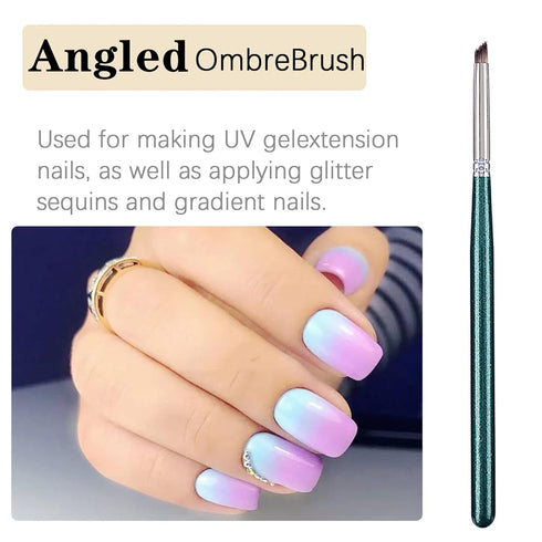 3pcs Ombre Nail Brush Nail Paint Pen for Lace Line Gradient Color Ombre Brush for Gel Nails Manicure Pen Nail Art Brushes Nail Design Brushes Acry...