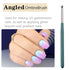 3pcs Ombre Nail Brush Nail Paint Pen for Lace Line Gradient Color Ombre Brush for Gel Nails Manicure Pen Nail Art Brushes Nail Design Brushes Acry...