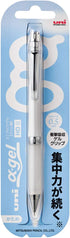 Uni Alpha-Gel Slim 0.5mm Mechanical Pencil with Firm Grip, White (M5809GG1P.1)...
