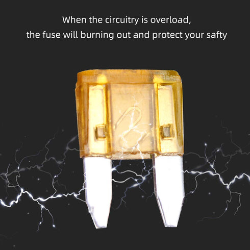 2 Pack Mini Blade Fuse Holder 18 Gauge Waterproof Pigtail Inline Fuse Holder with 5A ATM Fuses...