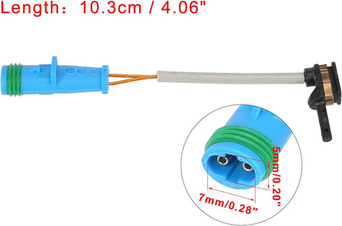 X AUTOHAUX 2pcs Car Front Rear Brake Pad Electronic Wear Sensor Indicator 2319050014 1695401617 for Mercedes-Benz C43 AMG 2017...