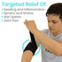 Vive Elastic Knee Wrap - Ankle, Foot, Calf & Wrist Support Wraps for Pain Relief - Compression Bandage for Legs - For Edema, Weightlifting, Sports...