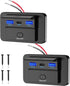 12V RV Type C USB Outlet with Power Switch 66W Dual QC3.0 USB &PD3.0 Quick Charge Socket 12V 24V Car Charger RV Switch Panel Car Charger with Wate...