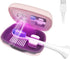UV Toothbrush Covers Case and Holder with Light,Toothbrush Covers with Holder, Rechargeable Portable Toothbrush Cleaner Case, Toothbrush Box Fan w...