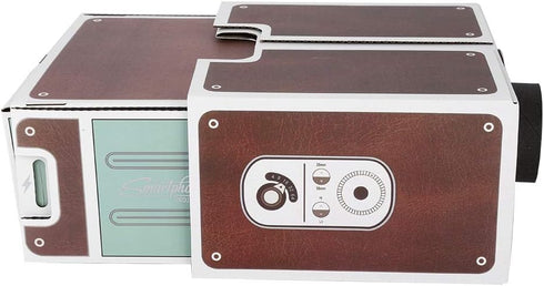 DIY Smartphone Projector, Mini DIY Projector, Simple Portable Cardboard Beamer, Lightweight Cell Phone Projector for Playing Video / Film...
