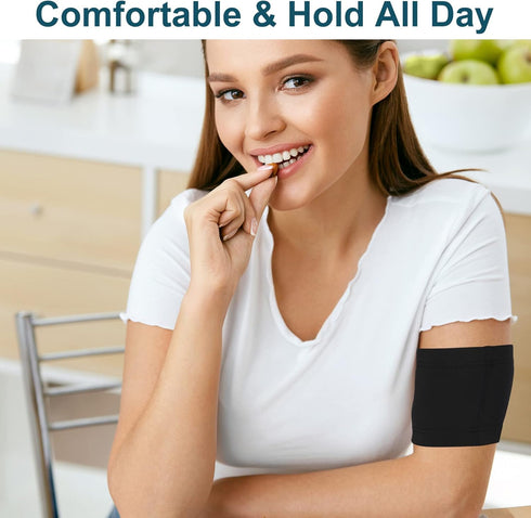 4 Pcs Diabetes Arm Band Diabetes Sensor Cover Washable Reusable Diabetic Sensor Armband Sleeve for Diabetic Supplies Sports(Small/Medium)...