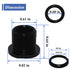 2 Pcs Thread Adapters and Metal Washers, Replacement Kit, 1/2 * 28, 5/8 * 24, black...