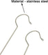 Maydahui 5 PCS Extra Long 16 inch S Shaped Hooks Stainless Steel Large Size Silver Hanger for Bird Feeder Plant Hanger Tree Branch Hook Clothes Ou...