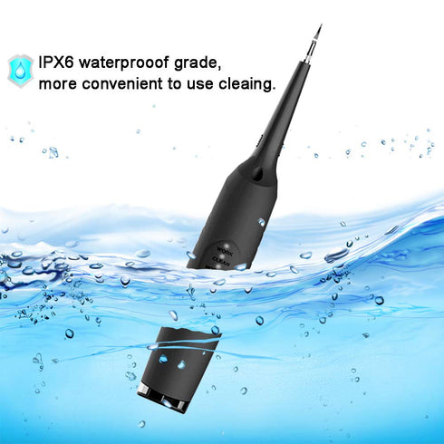 Electric Dental Calculus Remover, Household Tartar Scraper Tartar Remove for Fighting Tartar Tooth Stains Teeth Polishing, 4 Replaceable Heads, Po...
