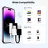 2pack Type C to 3.5mm Female Headphone Jack Adapter, USB C to Aux Audio Dongle Cable Earphone Jack Converter Compatible with iPhone 15,Samsung Gal...