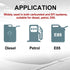 Universal 50MM 100 Micron Inline Fuel Filter with 6AN 8AN 10AN Adapter For Filtering Gasoline, Diesel, E85-Black...