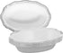 DecorLine Elegant Aristocrat Collection White/Silver Dessert Bowls (Pack of 10) - Unmatched Quality - Perfect for Dinner Parties & Special Occasio...