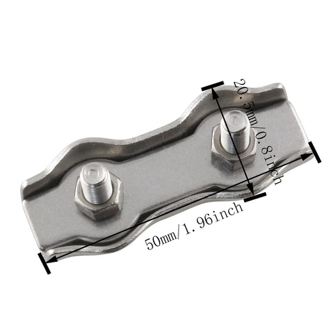 M5 Poly Rope Connector HSCGIN 6PCS M5x17 Stainless Steel Splicer Connectors Polyethylene Cord Connector for Electric Fences Wires Splicer Poly Wir...
