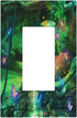 Decorative Switch Plate Covers Forest Spring Enchanted Fairy Wonderland Green Ground 1 Gang Single Decora GFCI Device Light Switch Cover 1 Rocker ...