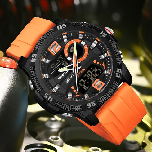 FANMIS Mens Digital Sports Watches Multifunctional 50M Waterproof LED Alarm Backlight Watch...