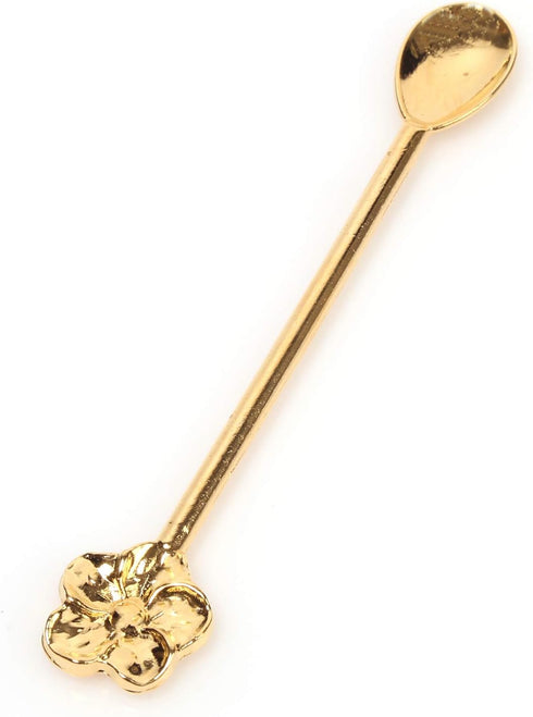 Alisveristime Traditional Ottoman Motif Tea Spoons - Decorative Stirring, Sugar, Tea Spoons (Set of 6) (Daisy) (Gold)...