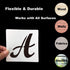 4 Inch Alphabet Letter Stencils for Painting - 70 Pack Letters and Numbers Stencil Templates with Signs for Painting on Wood, Reusable Letter and ...