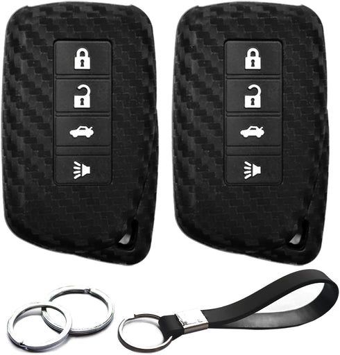 2pcs Compatible with Lexus RC350 RC300 RC F IS300 IS350 IS500 RX350 RX450h RX350L RX450hL NX200t NX300h NX300 LX570 GS350 GS F ES350 Carbon Fiber ...