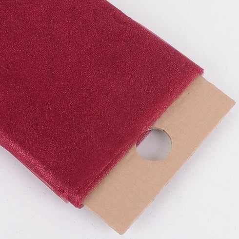 AK TRADING CO. 54" Inch X 10 Yards Premium Glitter Tulle Fabric Bolt (Burgundy)...
