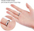 Chuangdi 8 Sheet/ 152 Pcs Ring Size Adjuster for Loose Ring Invisible Band Sizer Spacer with Polishing Cloth for Women Men, 1mm, 1.5mm Thick(Black...