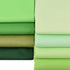 Hanjunzhao Green Solids Fat Quarters Fabric Bundles, Precut Quilting Sewing Fabric, 18 x 22 inches...