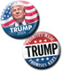4 Pack Donald Trump 2024 Buttons - 2.25 inch Photo Wave Classic Head Designs 3671...