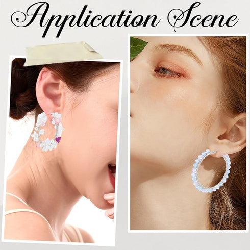 1 Box 30 Pairs Stainless Steel Earring Beading Hoops Silver Hoop Earring Findings Round Large Circle Dangle Hypoallergenic Hoop Earrings Open Earr...