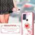 for TCL 30 SE Case (6.52-inch) Girls Women Cute Butterfly Red Heart Clear Soft Silicone Phone Case with Ring Stand Strap Lanyard Shockproof Protec...