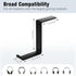 Headphone Holder for Monitor, Premium Metal Headsets Stand, 3M Sticky Headphone Hanger Hooks Hold 10Lbs, Headset Mount for Screen Side, for Airpod...
