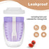 Fruit Salad Storage Cup With Lids and Fork, 20 Oz Plastic Airtight Fruit Storage Containers for fridge with BPA-Free, Leak-Proof, Reusable for Off...