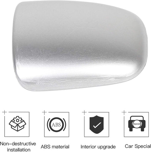 RT-TCZ for Charger Gear Shift Knob Cover Trim for Dodge Challenger Charger 2015-2023 for Dodge Durango 2018-2023 Silver Interior Accessories...