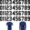 Tenare 44 Pieces 8 Inch Iron on Numbers for Jersey T-Shirt Heat Transfer 0 to 9 Numbers Heat Press Stickers for Team Uniform Sports Basketball Foo...