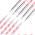 AUOCATTAIL Nail Art Design Tools 15pcs Painting Brushes Set with 5pcs 2-way Dotting Pens & A Gold-rimmed Resin Palette Nail Art Brushes Kits Nail ...