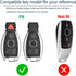 Lcyam Key Fob Cover Case Carbon Fiber Pattern for Mercedes Benz C E M S CLS CLK GLK GLC G Class CLA GLK350 GLA 250 C300 AMG 2019 GLC 300...