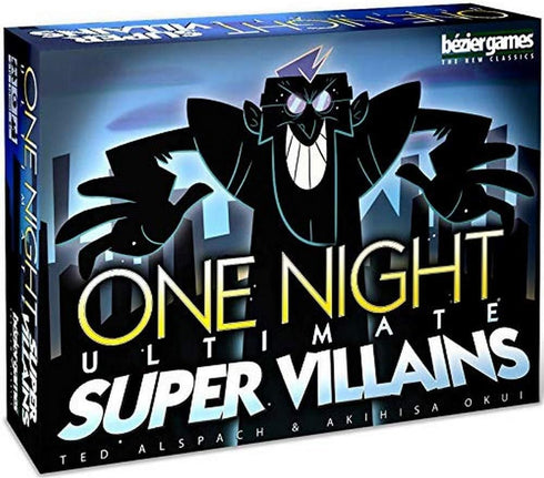 Bezier Games One Night Ultimate Super Villains, Family Friendly Party Game, Fun Game for Kids & Adults, Engaging Social Deduction, Fast-Paced Game...