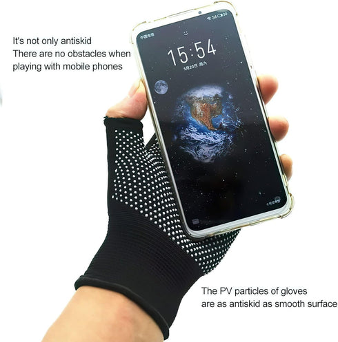 Lightweight Men and Women Half-Finger Slip Breathable Fingerless Work Gloves for Construction Nylon Fitness Cycling Motorcycle Gloves...