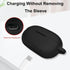 Compatible with Beats Solo Buds 2024 Case Cover,Shock-Proof,Premium Silicone with Keychain-Black...