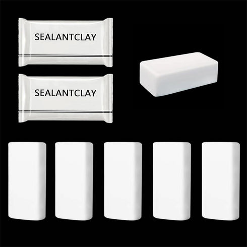 Duct Seal Repair Sealing Clay 5 Pack White Seal Putty, Quick Mending Mud for Drain Connection, Wall Hole, Air Conditioning Hole...